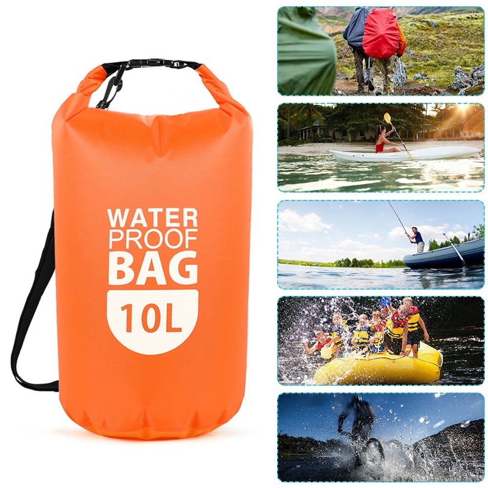 Dry Bag 10 Liter - Tas Penyimpanan Waterproof Anti Air Debu Bisa Jadi Pelampung Tas Anti Air Diving / Snorkling / Berenang
