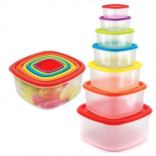 14 pcs food container - microwave safe