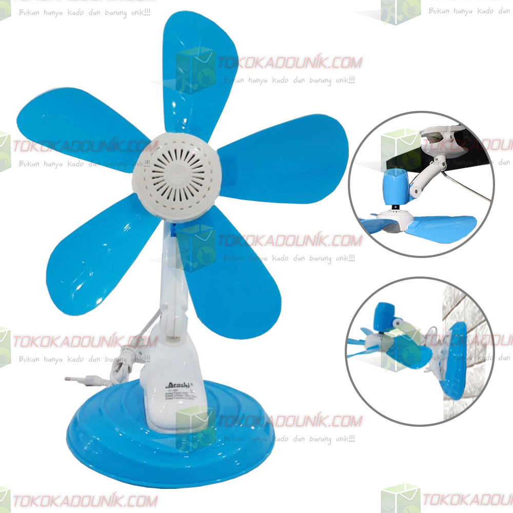 3 in 1 fan - meja, dingin dan klip