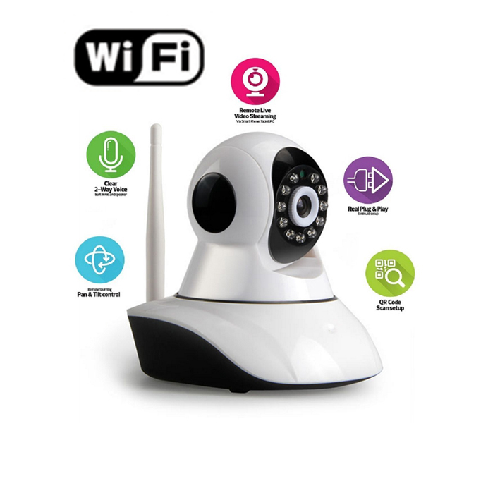 CCTV network camera P2P - WIFI, SD CARD, rotate