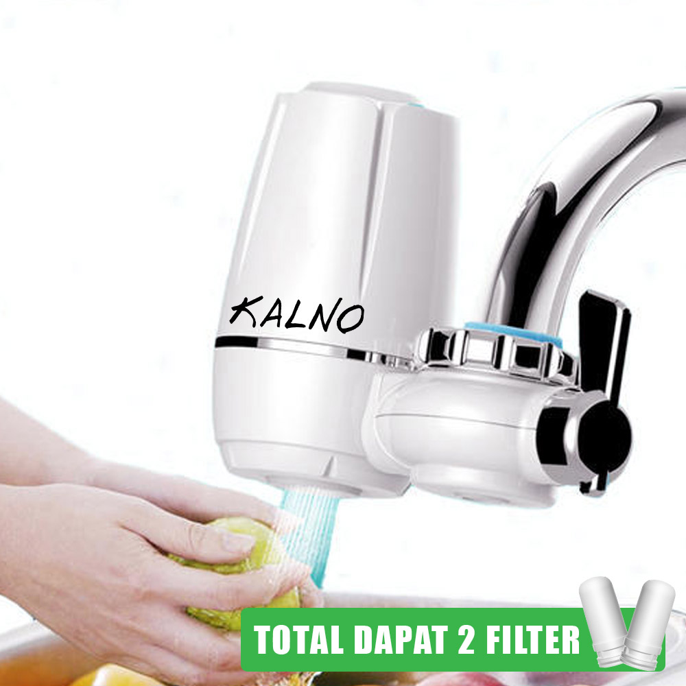 KALNO Pemurni Air kran Filter kran dapur total dapat 2 filter el