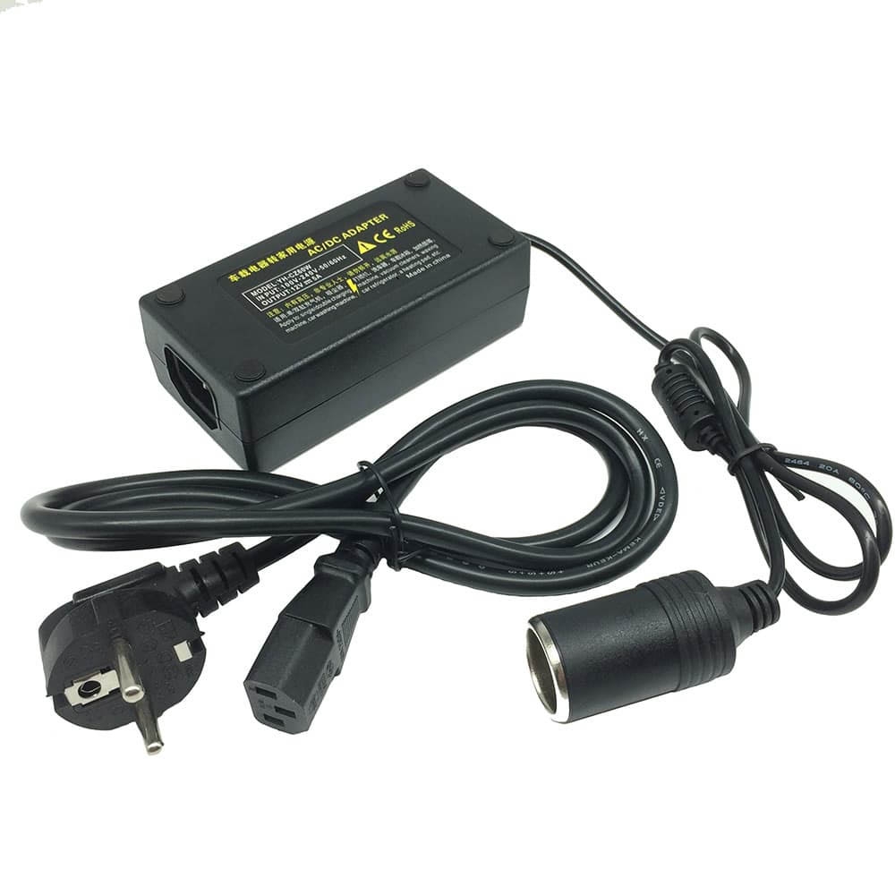 Adaptor Converter Adapter AC/DC 220V AC to 12V DC 5A Socket Lighter