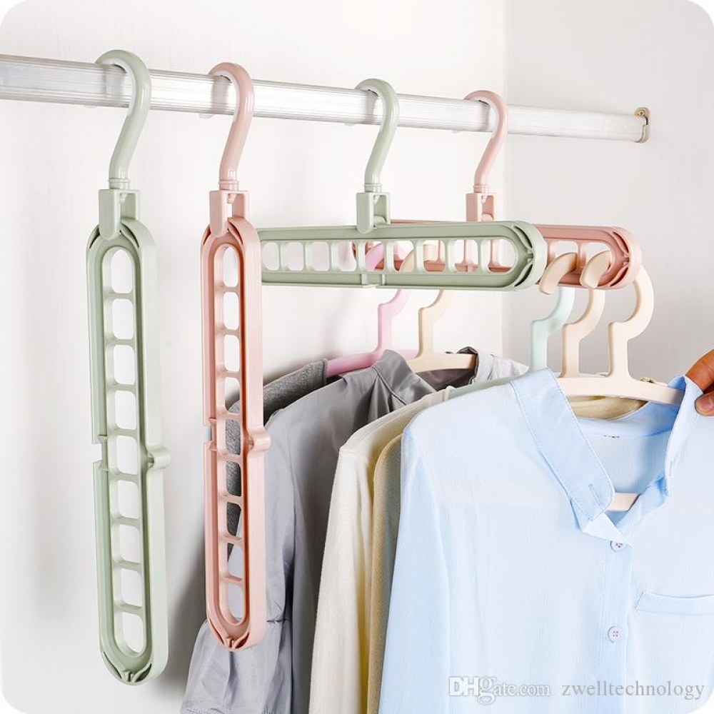 Hanger Gantungan  Baju  celana Serbaguna 9 Lubang 