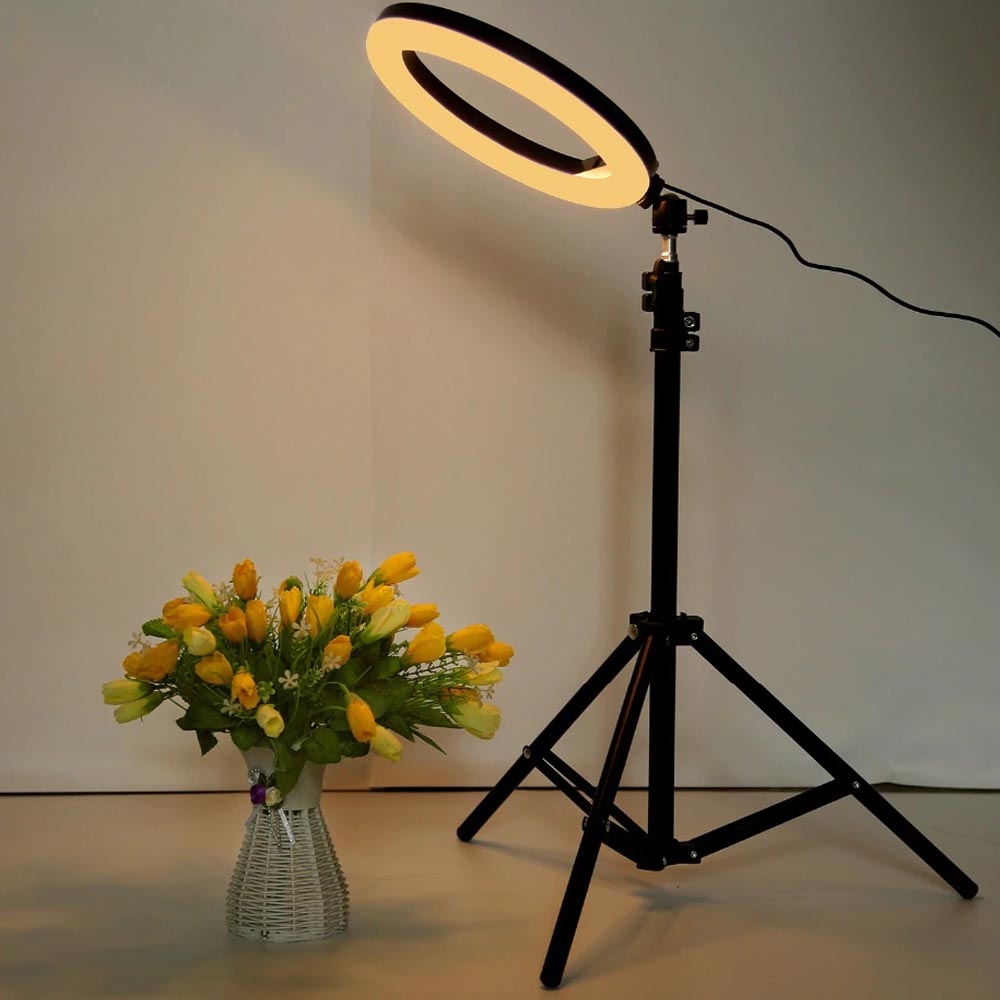 Lampu Tik Tok / Ring Light O lampu make up / youtube 26 cm tripod