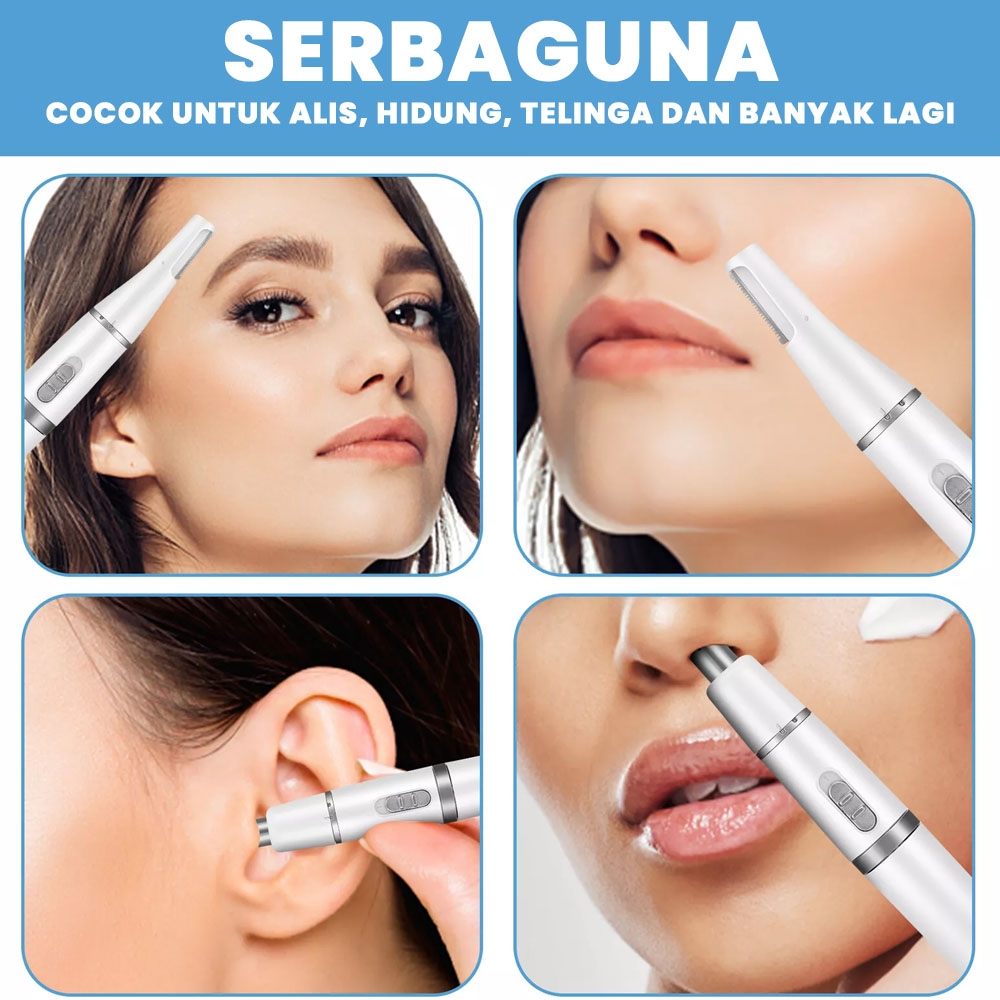 alat cukur AE824 serbaguna - cukuran dengan aman ada pelindung, cukuran bulu hidung, alis, kumis dan bulu lainnya dengan mudah dan aman