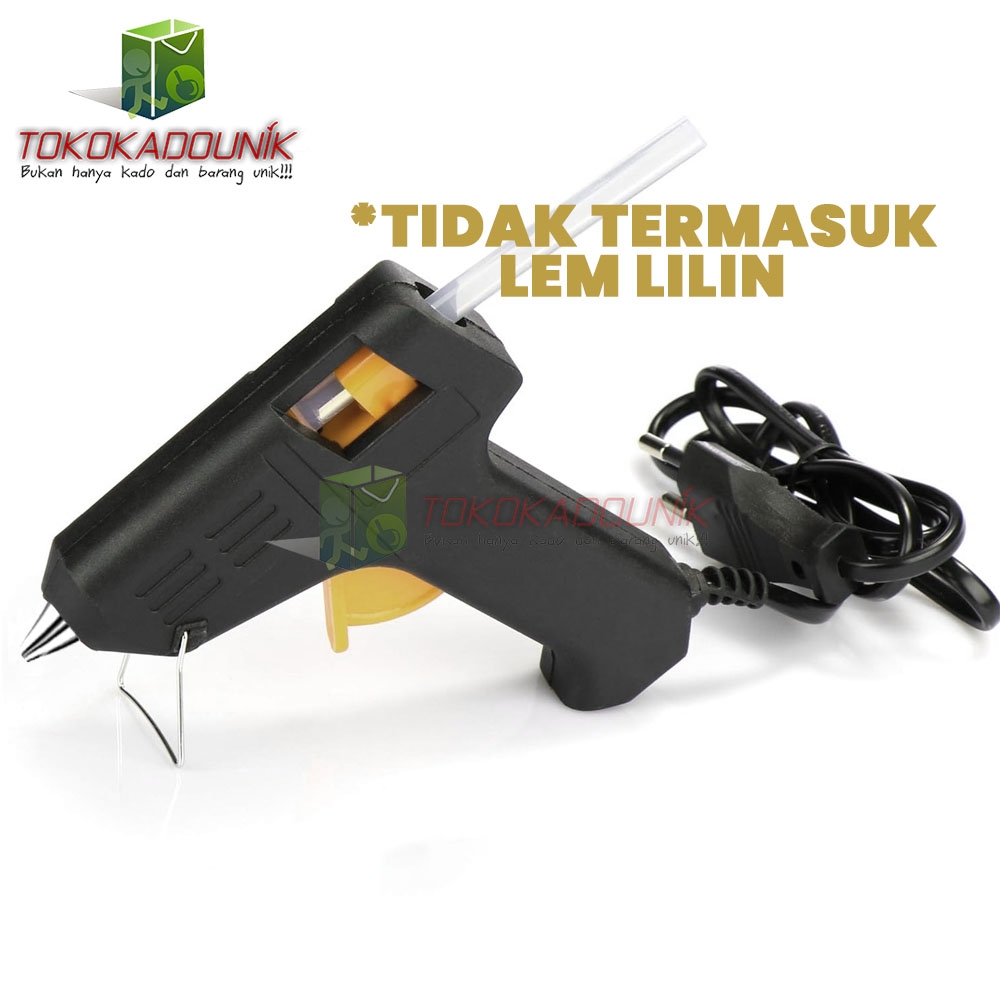 Alat lem tembak glue gun mini 10w LT110 alat perekat untuk kerajinan tangan diy perbaikan service tidak termasuk lem lilin 