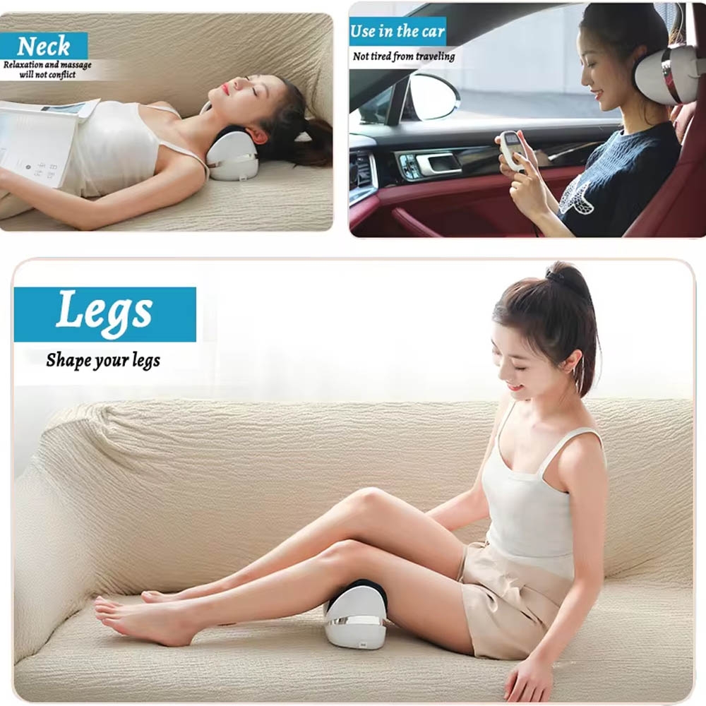 Alat pijat leher kaki betis paha lengan tangan GB4706 Cervical Airbag Message Pillow 2 in 1 Home Car dual purpose bisa dipakai dirumah atau dimobil