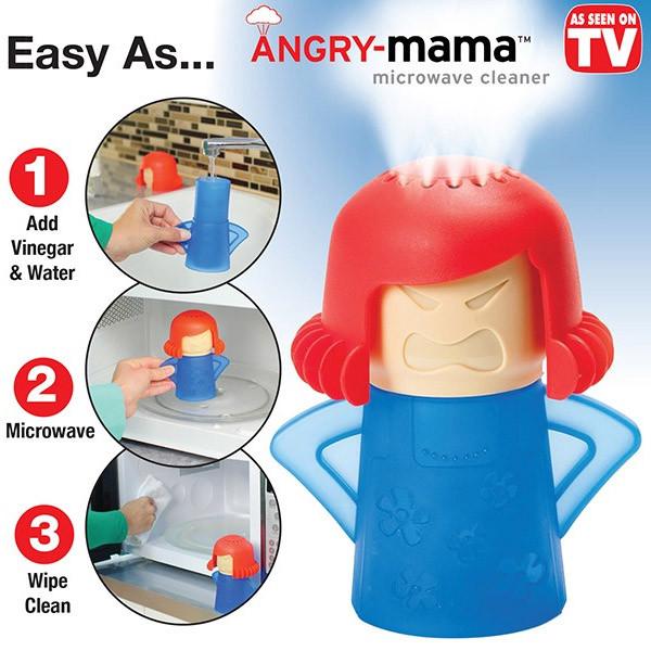 angry mama - pembersih microwave