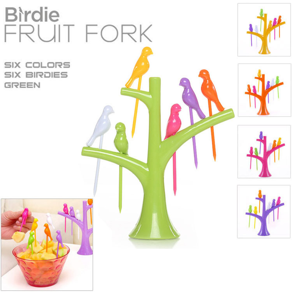 birdie fruit fork - garpu tusuk bentuk burung