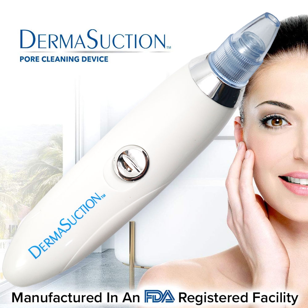 Derma pore cleaning device - pembersih komedo, jerawat model hisap, kuat tahap lama, model terbaru dengan baterai AA