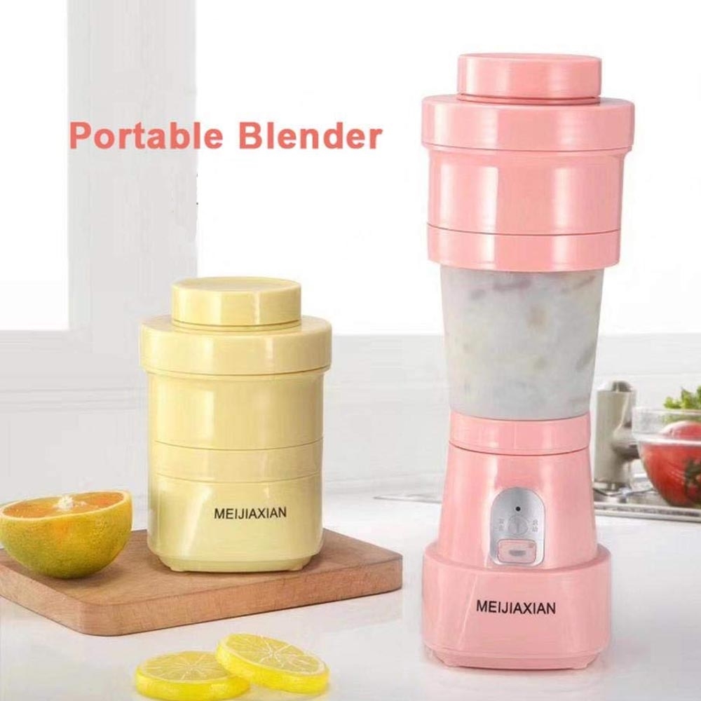 Folding Electric Juicer - Blender Lipat Portabler Juice 6 Mata Pisau Random