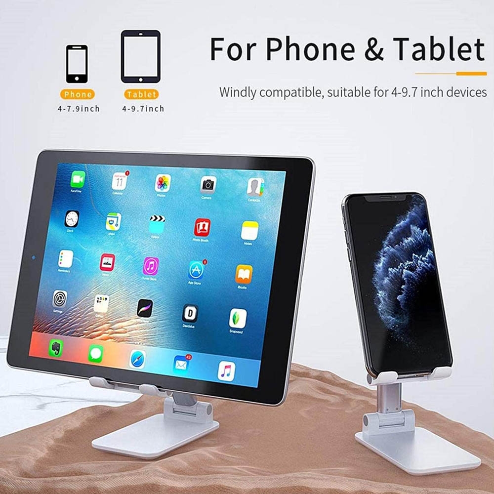 Folding Phone Holder - dudukan hp, ipad, tablet bisa naik turun versi lipat