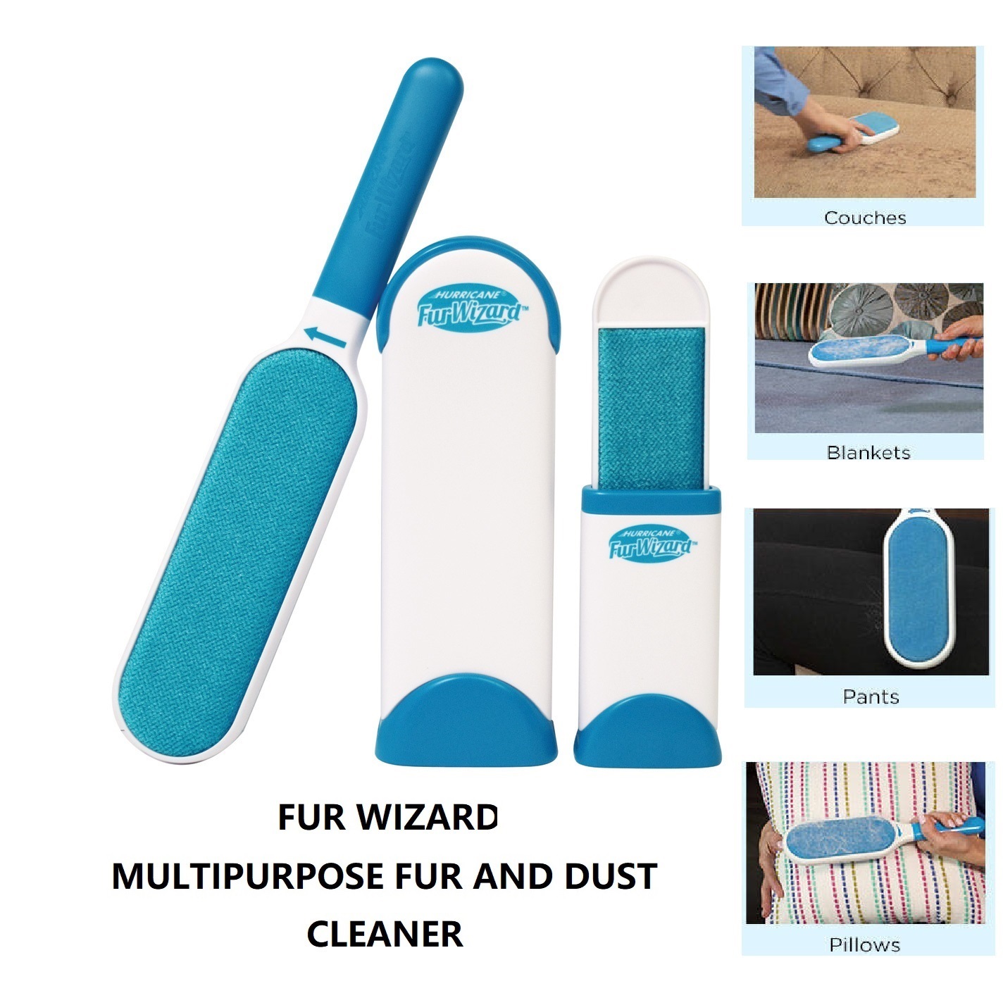 fur wizard - pembersih bulu, serat, benang