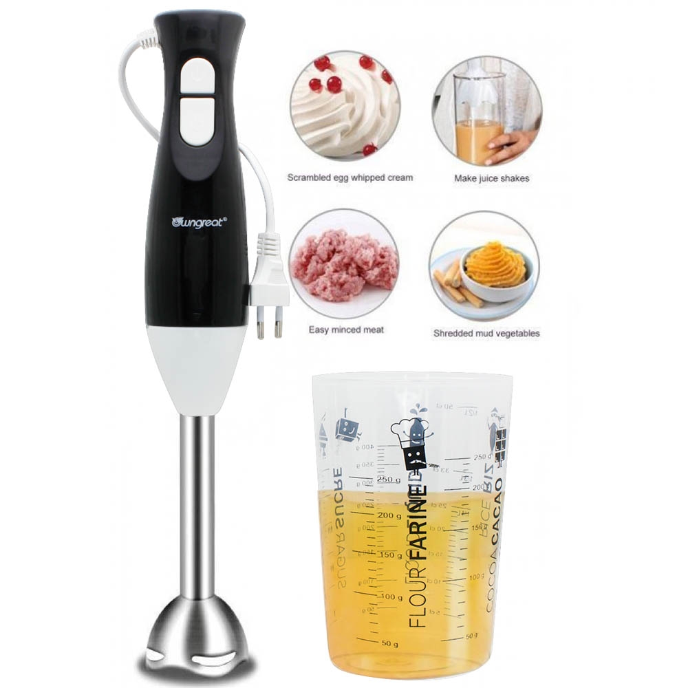 hand blender HB101 hand mixer versi PRO FREE Gelas Ukur Takaran 1000 ML- Alat Dapur Multifungsi MPASI Electric - Portable Blender Pengocok