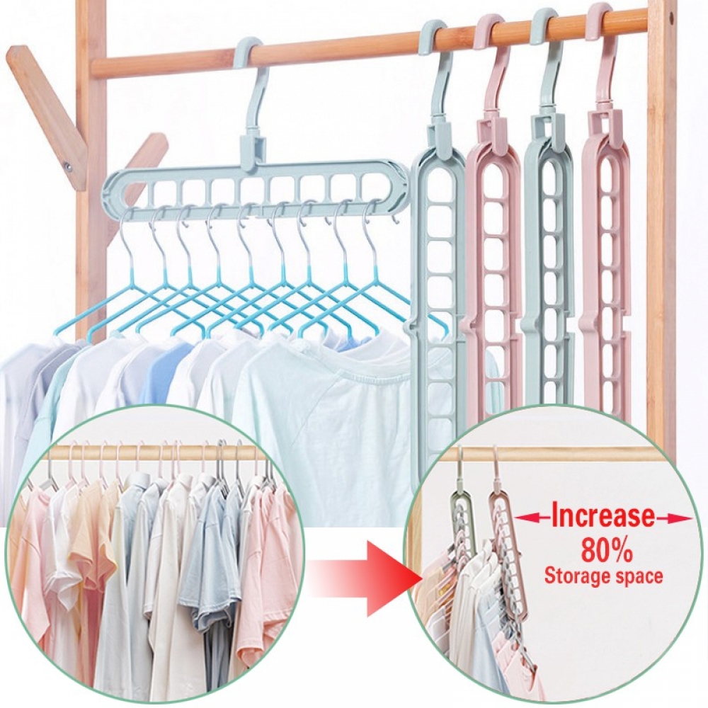 Hanger Gantungan Baju celana Serbaguna 9 Lubang Multifungsi Premium Quality