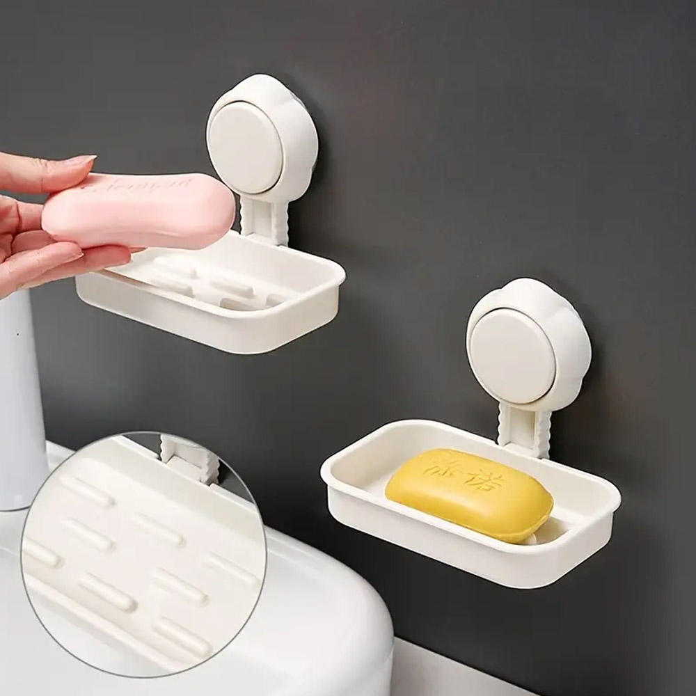 Holder Sabun Batang Gantung Vacuum Suction Cup Soap Box TX06- Kotak tempat Sabun Model Tempel Dinding kamar mandi, dapur dan wastafel 