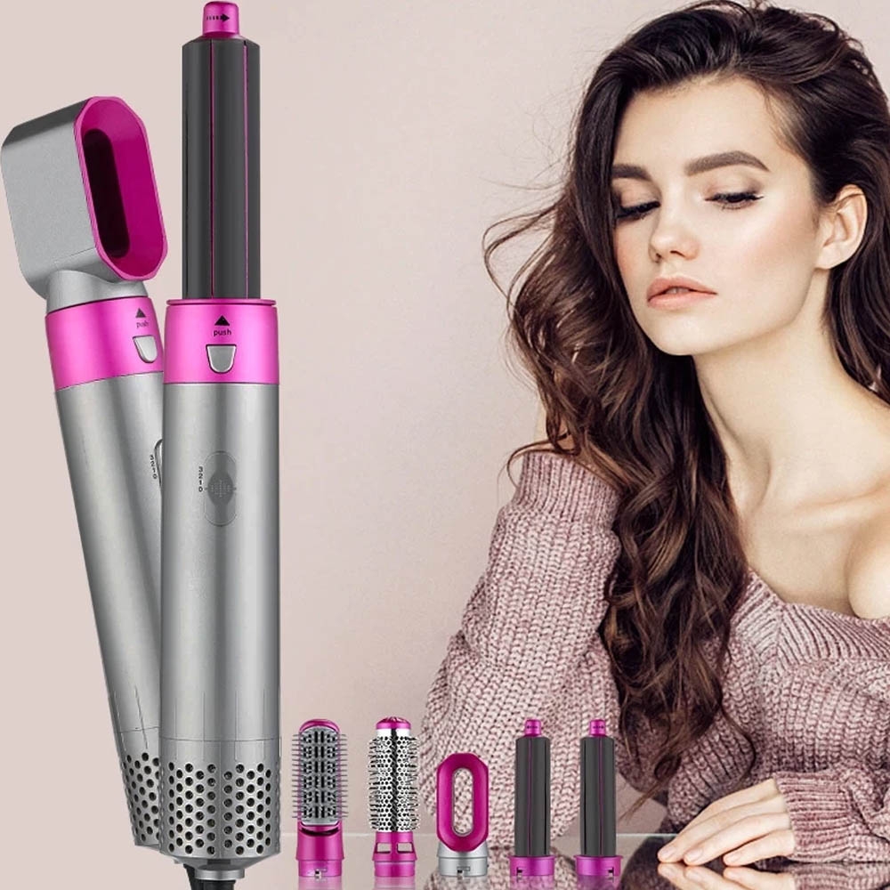 Hot Air Styler hair dryer 5 in 1 TP51 curly, meluruskan, mengeringkan rambut atau sekedar sisir rambut