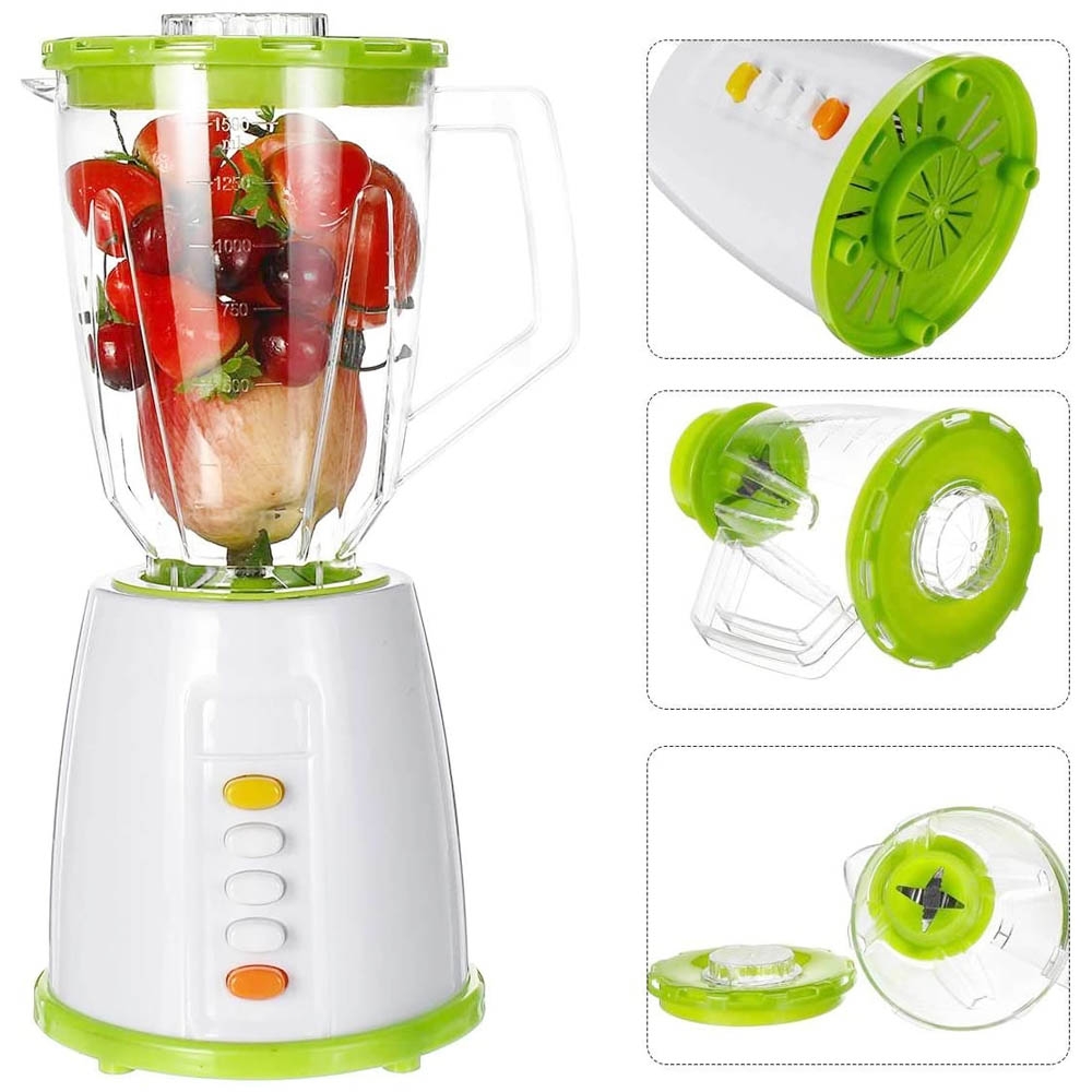 jubake blender listrik 2 in 1 plastik tahan lama -  Blender Buah Daging Sayur dan Makanan serbaguna kapasitas tinggi