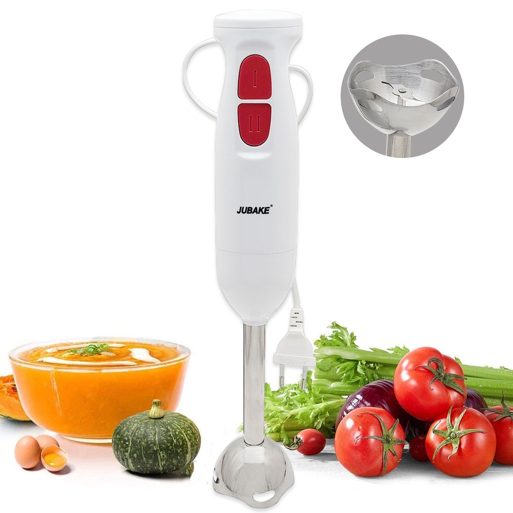 JUBAKE Hand Blender Multifungsi Blender Tangan Stainless Steel / Blender Tangan MPASI / Mixer Tangan Pengaduk Jus Otomatis - 2 kecepatan NF8006 