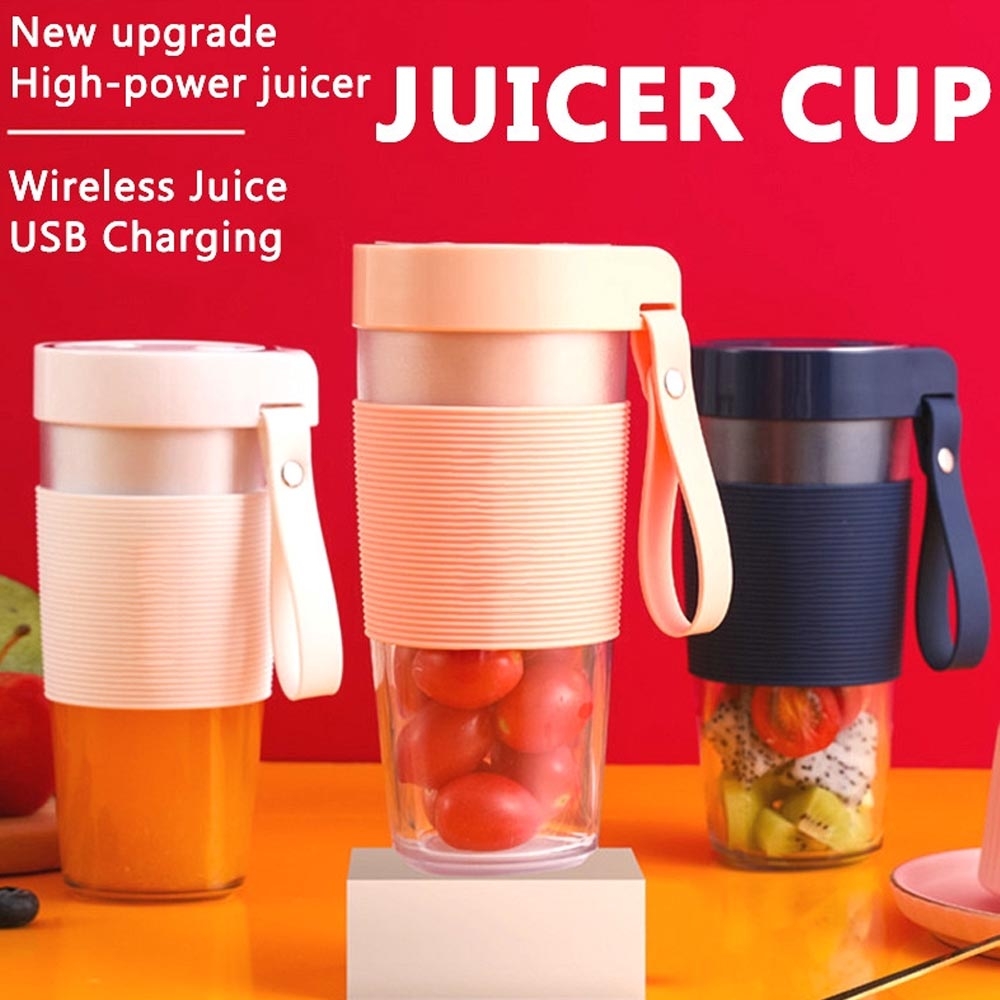 juicing cup / gelas juice portable blender cup - blender juice sayuran dan buah charger portable 4 mata pisau