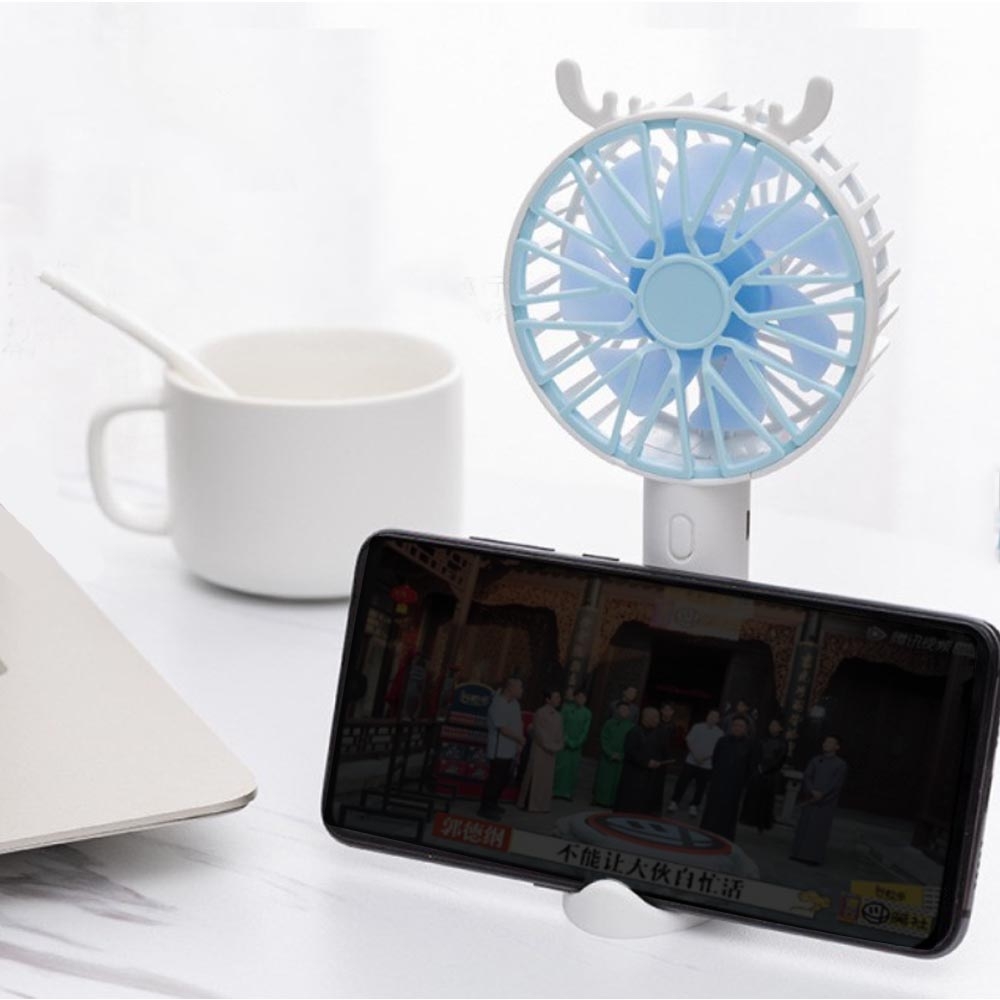 Kipas angin portable mini fan terbaru ada holder HP / mini fan usb charging Rechargeable L18
