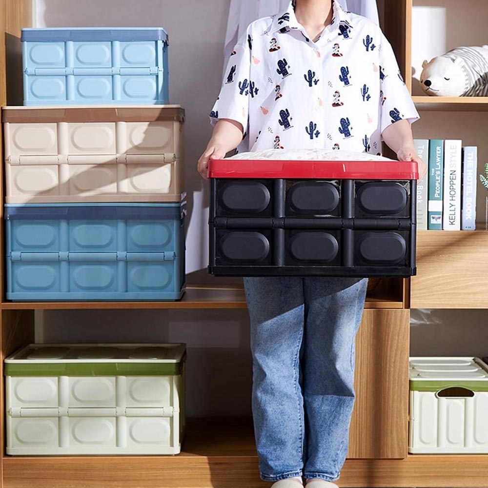 Kotak Lipat Outdoor Foldable Storage Box - kontainer tempat penyimpanan / sepatu / baju / belanja serbaguna