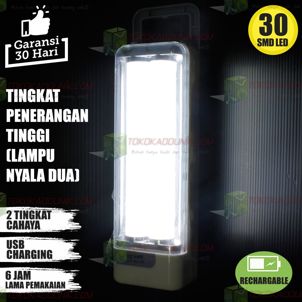 lampu emergency SQL L3001 - 30S MD tahan 6 jam