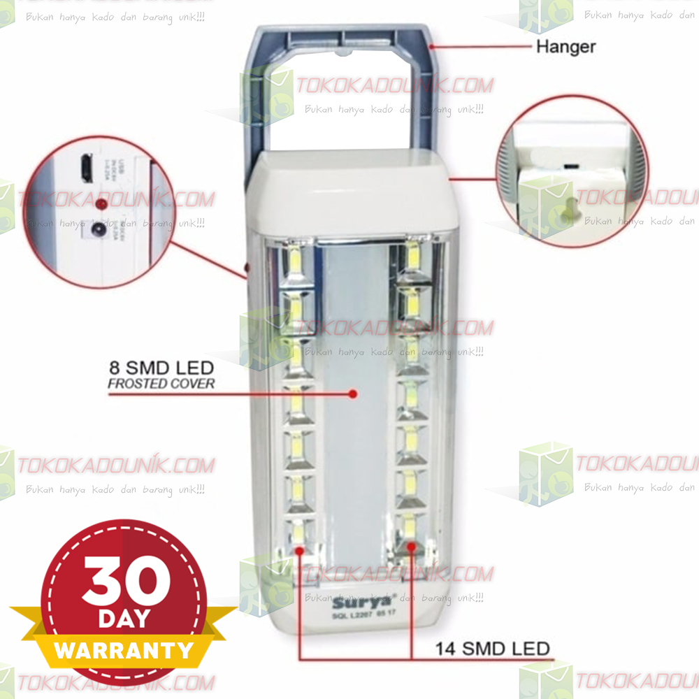 lampu emergency SQL L2207 - lampu LED up to 7 jam