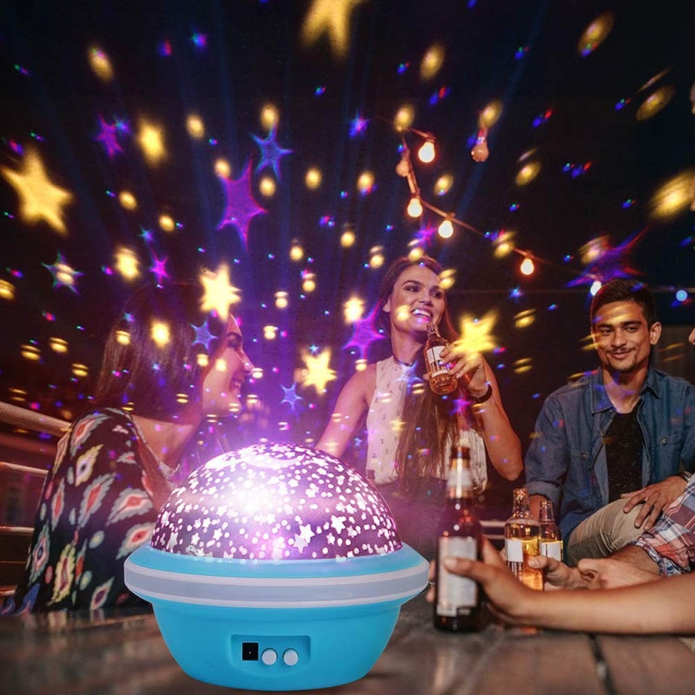 Lampu Star NL512 projection lamp - lampu tidur / lampu mainan anak bintang banyak mode warna bisa baterai atau listrik