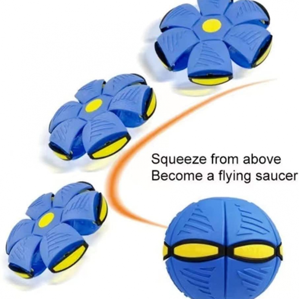 Mainan Bola UFO Magic Ajaib / Mainan Anak Viral Bola futsal Injak Soccer Lempar injak Piring Terbang / BOLA terbang LAMPU LED