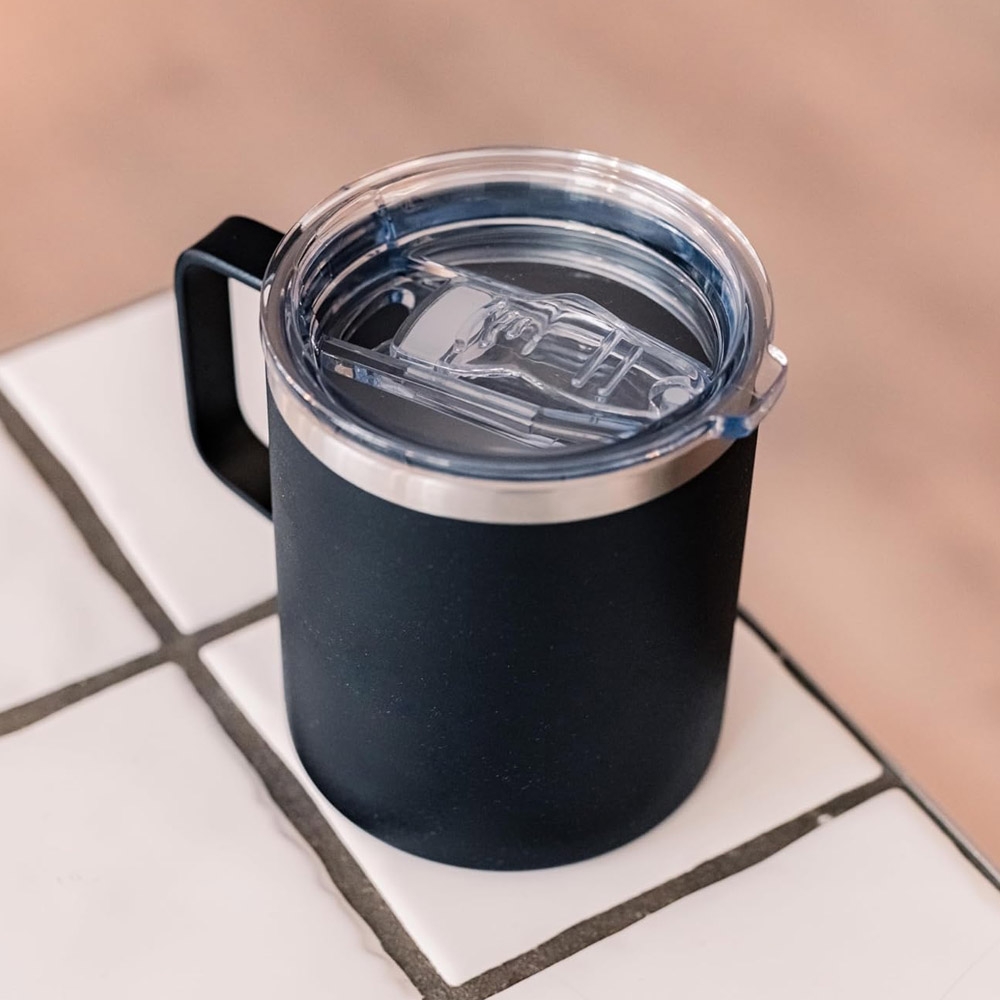 Mug gelas teh kopi MS015 dengan gagang dan tutup bisa minum dari tutup dengan sedotan tutup transparan mug promosi mug kantor kerja belajar - panas dingin cangkir