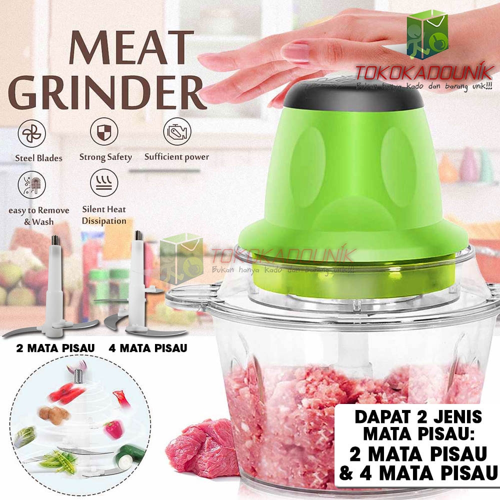 multi fungtion meat grinder 2 jenis pisau - blender capsule versi 8 / penggiling daging, buah, sayur dan aneka makanan