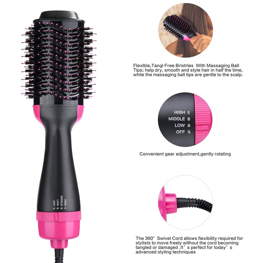 One Step Hair Dryer and Styler - penata rambut pelurus, pengering rambut dan sisir