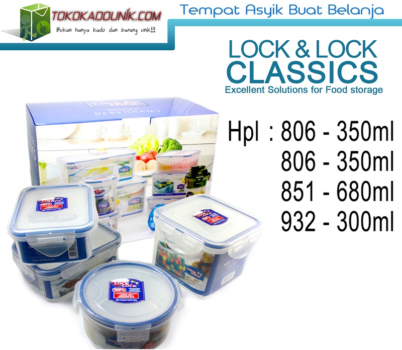 paket 1 lock n lock - 4 set classics