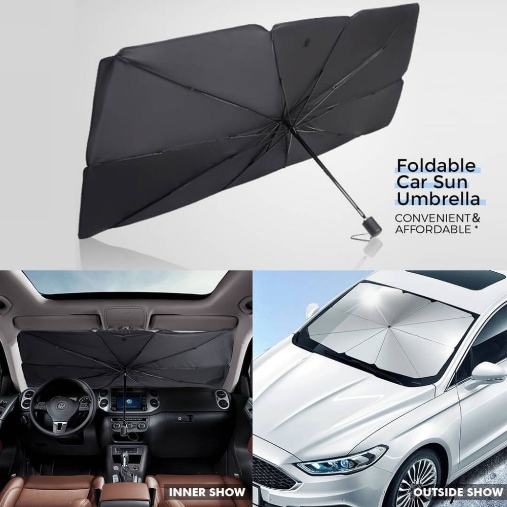 payung mobil anti panas - Sunshade mobil melindungi Pelindung Panas Uv sinar matahari mudah di simpan dan di gunakan