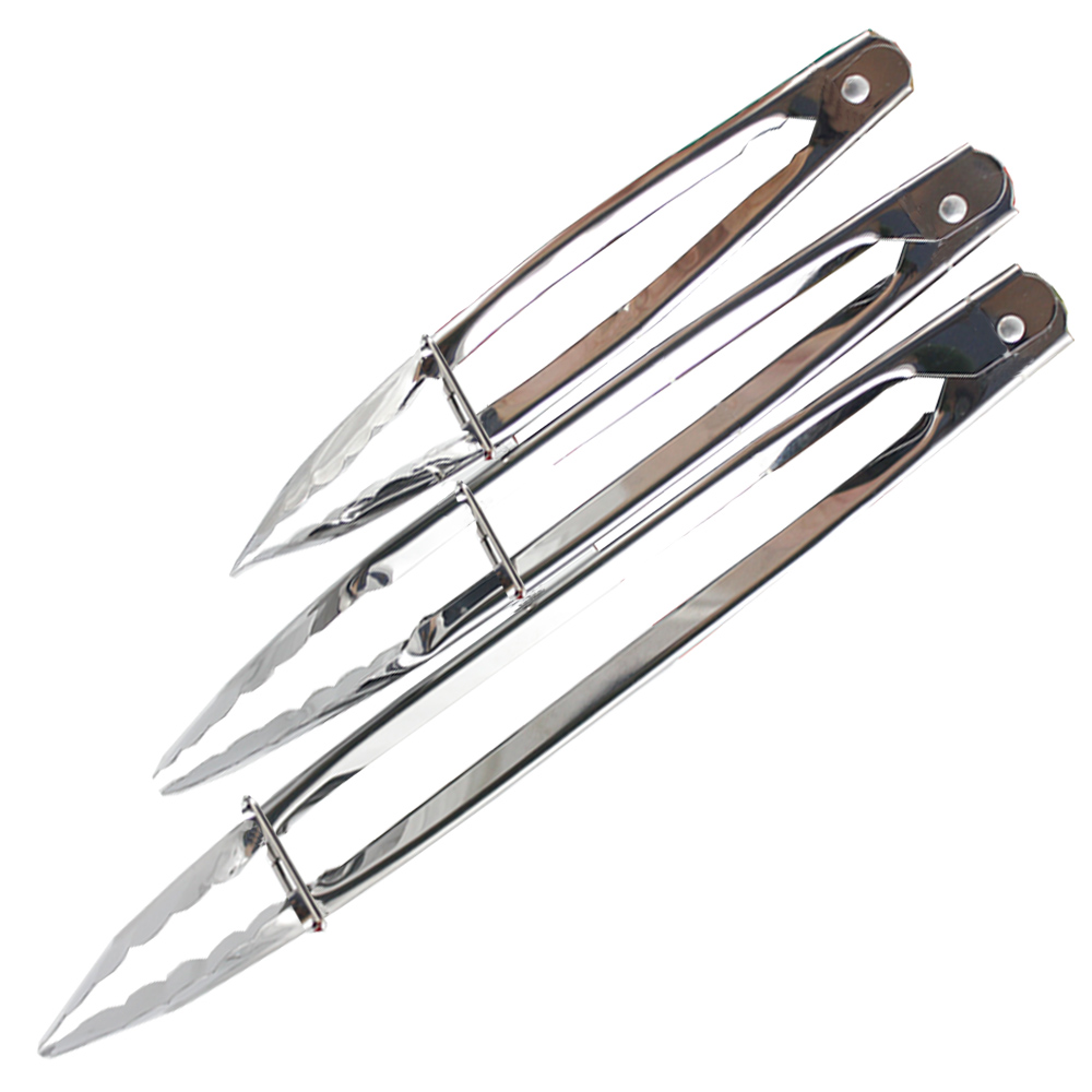 penjepit capitan makanan 3 pcs - capitan isi 3 pcs stainless ste