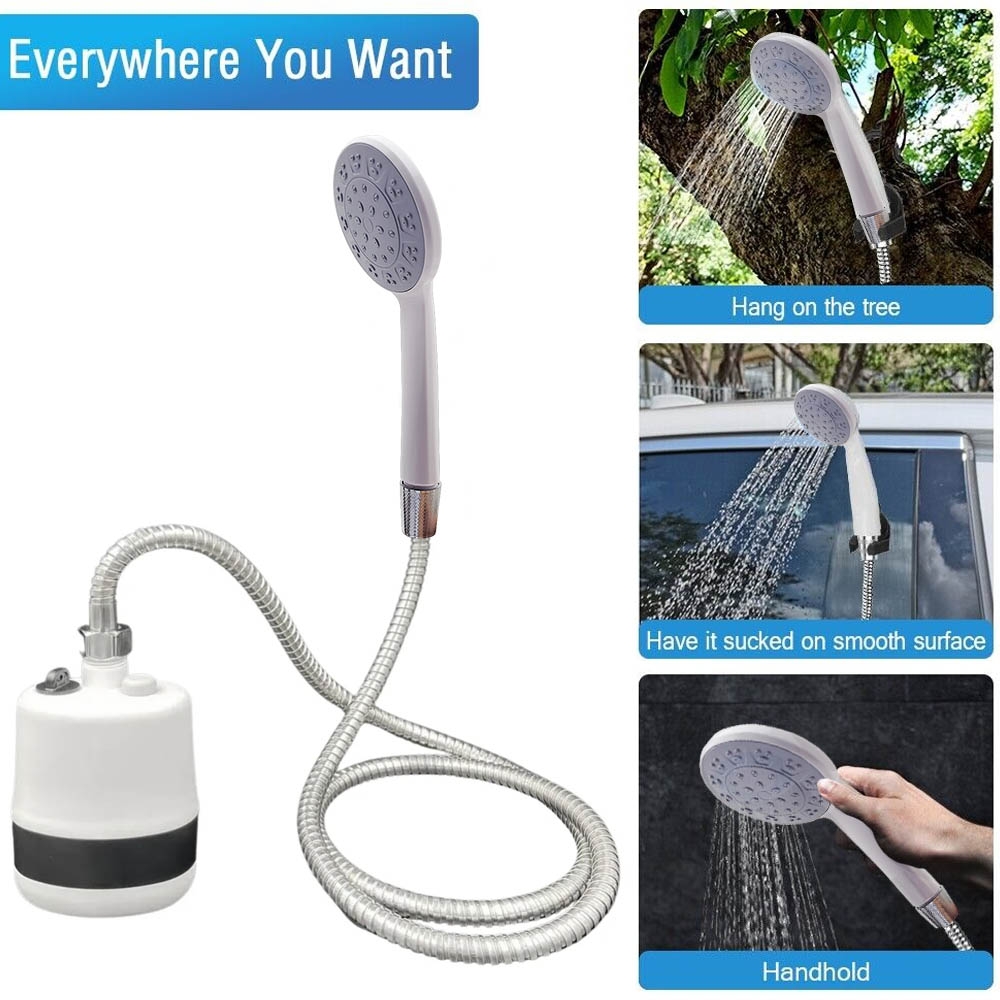 Portable Outdoor Shower KE805 - Shower Charger Set sistem baterai charge - mandi di mana pun / siram tanaman portable / shower camping