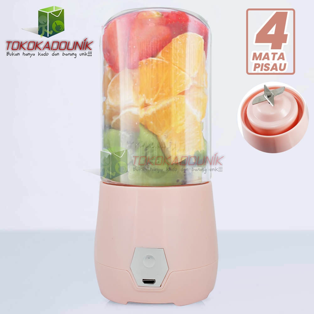 shake n take Easy Blender charge wireless EB1101 -  blender buah maupun sayur dimana saja / 4 mata pisau
