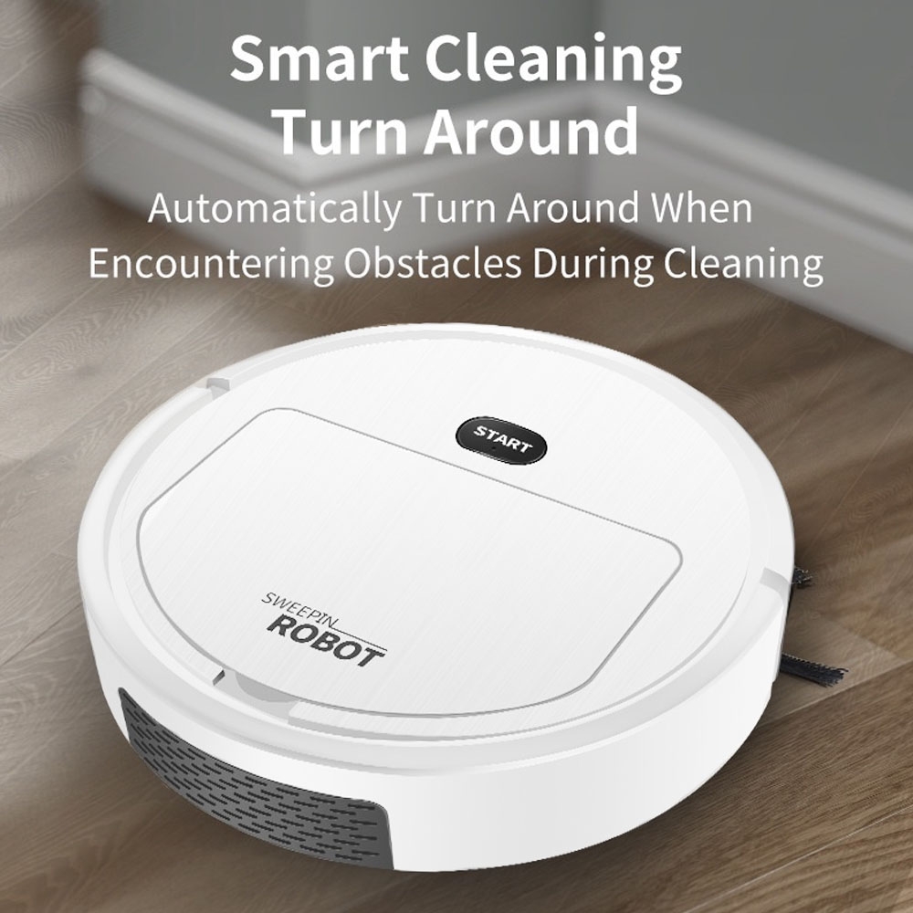 Sweeping Robot SR303 Smart Vacuum Cleaner Mesin Pembersih rechargeable Penyedot Debu Lantai