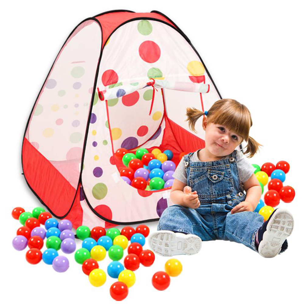 tenda mainan anak segitiga - tenda anak ukuran 95 x 95 x 92 cm F