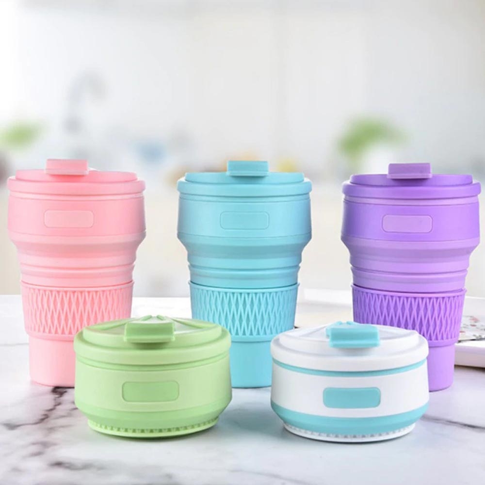 Travel Silicone Folding Cup - gelas lipat ramah lingkungan