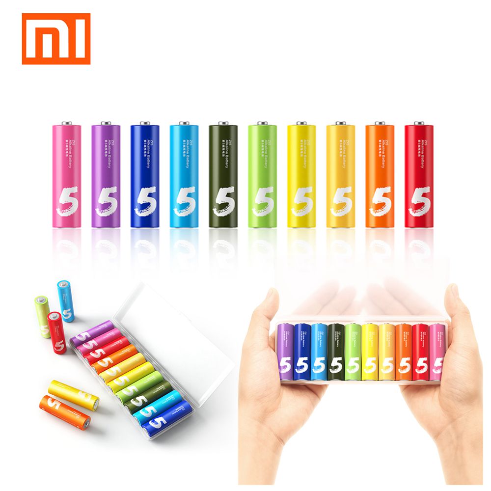 xiaomi Zi5 AA rainbow alkaline battery